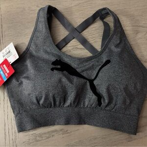 Puma Women's Charcoal Sports Bra